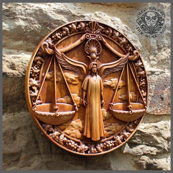 LIBRA ZODIAC SIGN carvings