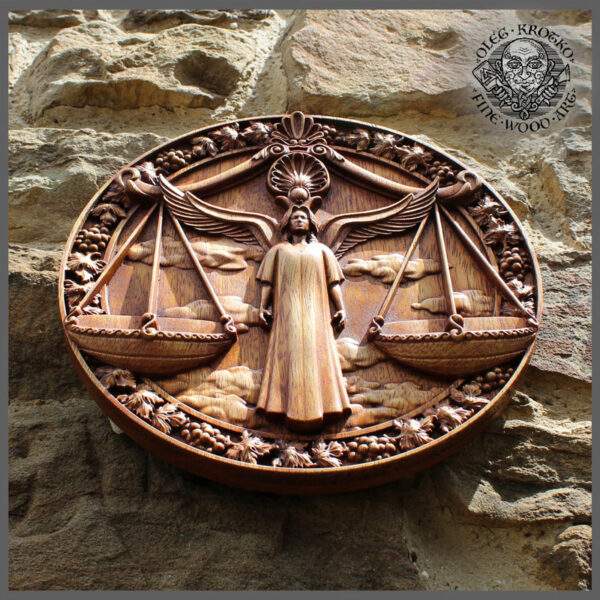 LIBRA horoscope carving