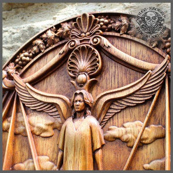 LIBRA ZODIAC SIGN wood carving