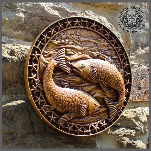 Pisces horoscope carvings for sale