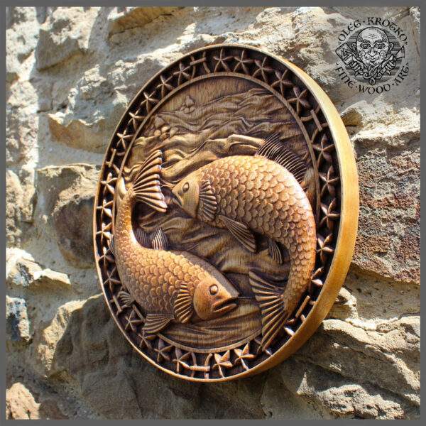 Pisces horoscope carvings for sale