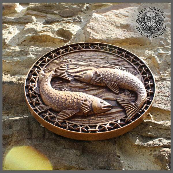 Pisces horoscope carvings for sale