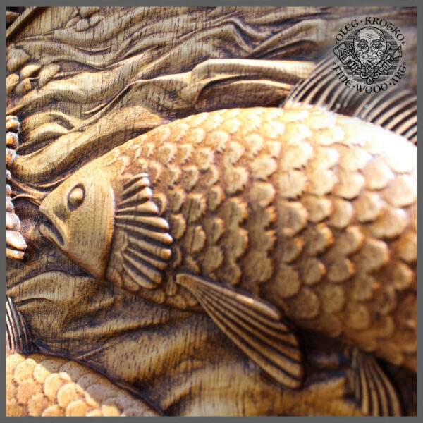 Pisces zodiac sign carvings for sale