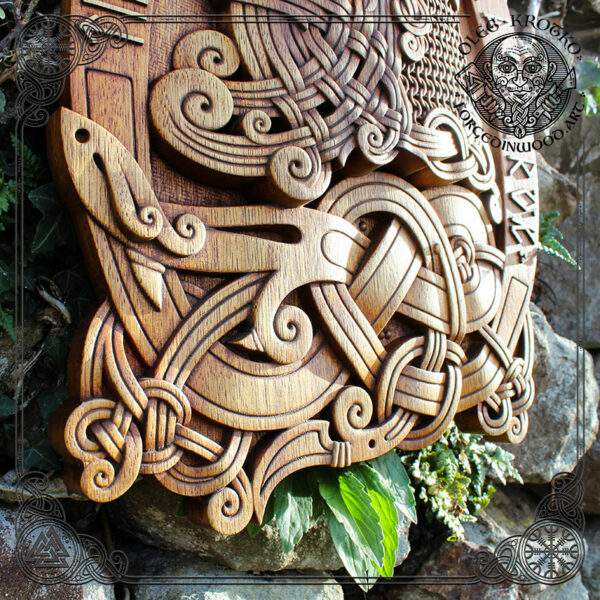 celtic wood carving