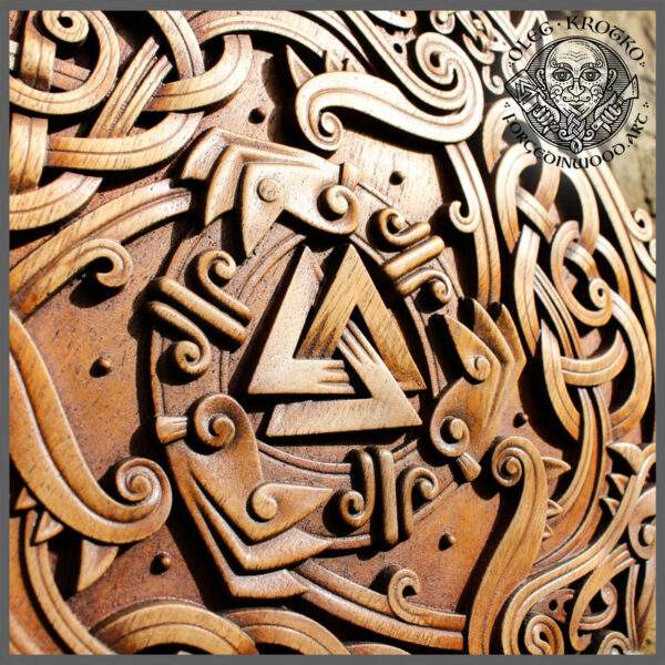 wood carving symbol norse