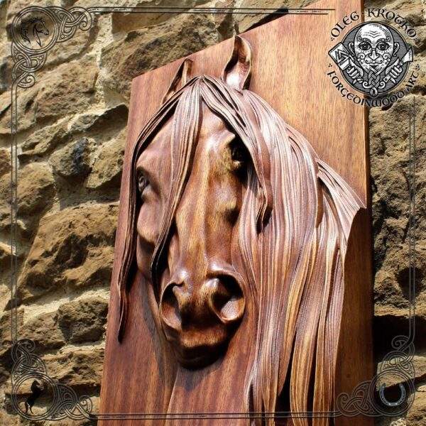 wooden plaque horse wall art