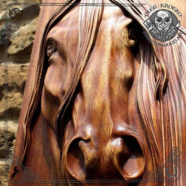 wooden plaque horse