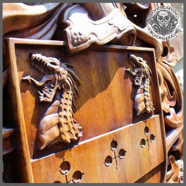 coat of arms wood carver