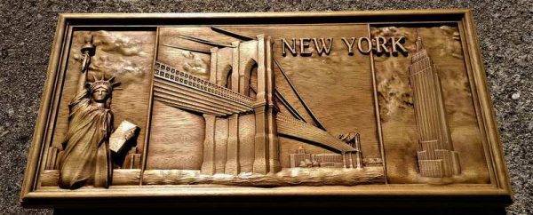 New york Home Decor Woodwork Art