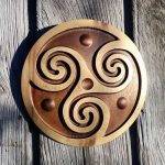 triskel viking carving handmade