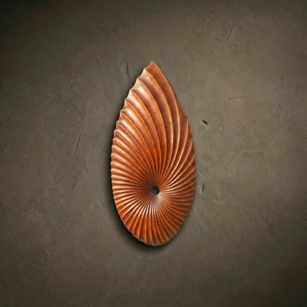 Iroko Wood Carved Wall Art, Abstract Sculpture Home Decor