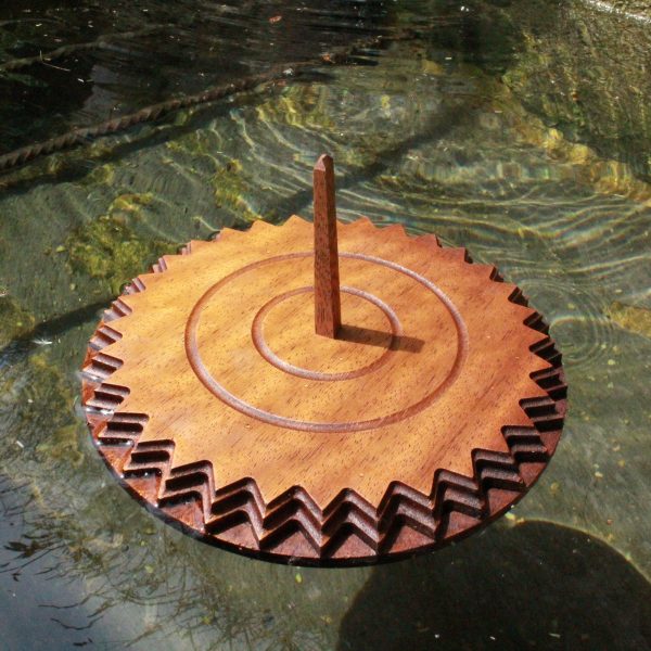 Handmade Viking Compass Wood Carving: Odin Raven Pagan Decor