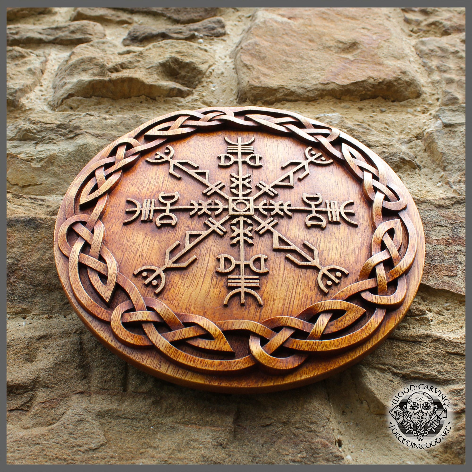 Black Star bind rune shield from all negativity, Magic wood witch craft ...